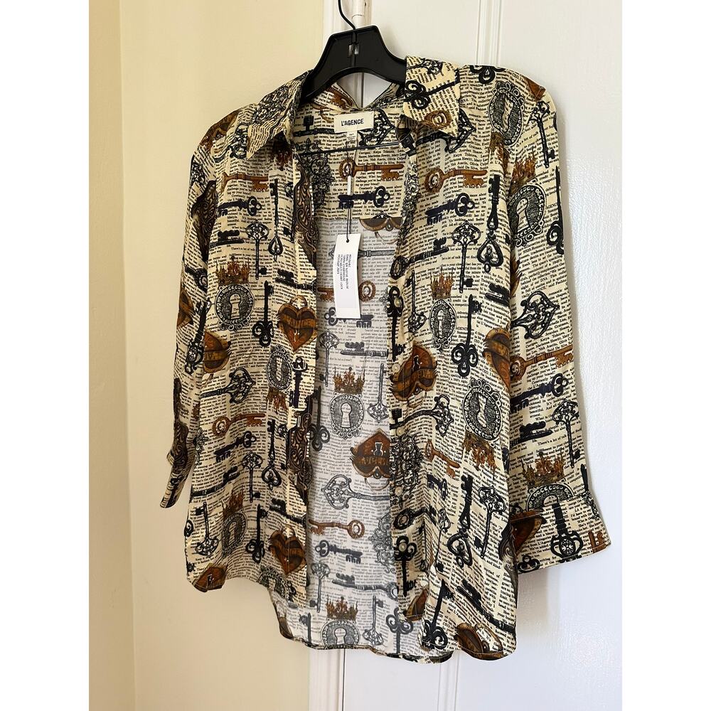 Authentic L'agence silk top